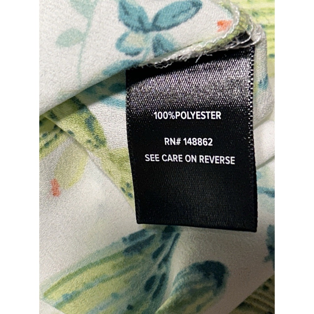 TORRID SIZE 2 Women's Top Blouse Short Sleeve Cactus Sheer Polyester Lightweight - Picture 5 of 10